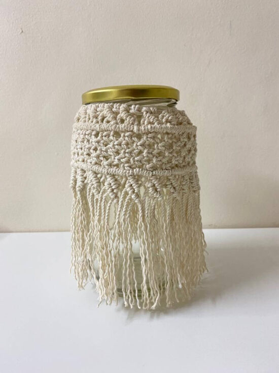 amlavat macrame glass jars