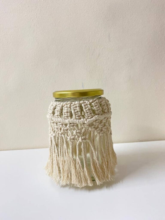 amlavat macrame glass jars