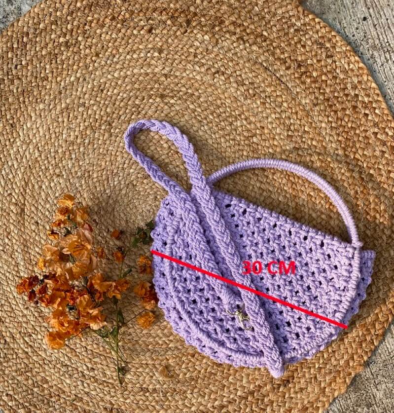 Boho Sling Bag - Violet Fantasy Floral – Woven Art & Beyond LLC